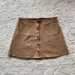 Kendall & Kylie Faux Suede Mini Skirt